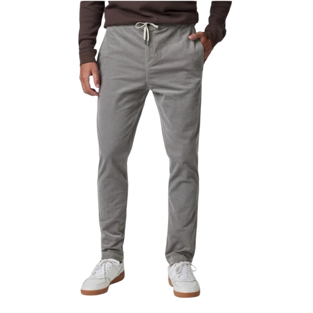 Vuori Men's Gray Corduroy Drawstring Pants